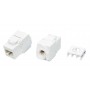 Hyperline KJ8-8P8C-C6A-180-TLS-WH Вставка Keystone Jack RJ-45(8P8C), категория 6a (10G), тип 180 градусов, Toolless, белая Hyperline KJ8-8P8C-C6A-180-TLS-WH Вставка Keystone Jack RJ-45(8P8C), категория 6a (10G), тип 180 градусов, Toolless, белая