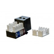 Hyperline KJ9-8P8C-C5e-90-BK Вставка Keystone Jack RJ-45(8P8C), категория 5e, черная