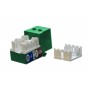 Hyperline KJ9-8P8C-C5e-90-GN Вставка Keystone Jack RJ-45(8P8C), категория 5e, зеленая Hyperline KJ9-8P8C-C5e-90-GN Вставка Keystone Jack RJ-45(8P8C), категория 5e, зеленая