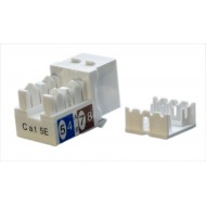 Hyperline KJ9-8P8C-C5e-90-WH Вставка Keystone Jack RJ-45(8P8C), категория 5e, белая