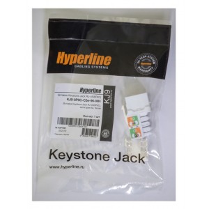 Hyperline KJ9-8P8C-C5e-90-WH Вставка Keystone Jack RJ-45(8P8C), категория 5e, белая Hyperline KJ9-8P8C-C5e-90-WH Вставка Keystone Jack RJ-45(8P8C), категория 5e, белая