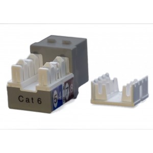 Hyperline KJ9-8P8C-C6-90-GY Вставка Keystone Jack RJ-45(8P8C), категория 6, серая Hyperline KJ9-8P8C-C6-90-GY Вставка Keystone Jack RJ-45(8P8C), категория 6, серая