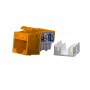 Hyperline KJ9-8P8C-C6-90-OR Вставка Keystone Jack RJ-45(8P8C), категория 6, оранжевая Hyperline KJ9-8P8C-C6-90-OR Вставка Keystone Jack RJ-45(8P8C), категория 6, оранжевая