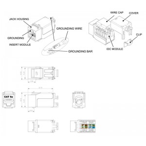 Hyperline KJNE-8P8C-C5e-90-SH-F-WH Вставка Keystone Jack RJ-45(8P8C), категория 5e, экранированная, 110 IDC, заделка с помощью NE-TOOL, белая Hyperline KJNE-8P8C-C5e-90-SH-F-WH Вставка Keystone Jack RJ-45(8P8C), категория 5e, экранированная, 110 IDC, заделка с помощью NE-TOOL, белая