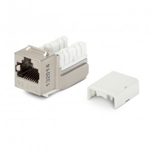 Hyperline KJNE-8P8C-C5e-90-SH-F-WH Вставка Keystone Jack RJ-45(8P8C), категория 5e, экранированная, 110 IDC, заделка с помощью NE-TOOL, белая Hyperline KJNE-8P8C-C5e-90-SH-F-WH Вставка Keystone Jack RJ-45(8P8C), категория 5e, экранированная, 110 IDC, заделка с помощью NE-TOOL, белая