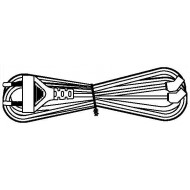 Hyperline KL-FCRD-2F-EU-1.8-BK Кабель питания для вентилятора 120x120x38 мм, 2 разъема под плоские контакты, с евровилкой без заземления, 1.8 м, черный