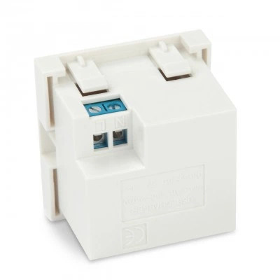 Hyperline M45-USBCH2-WH Модуль розетки USB для зарядки, 2 порта, 2М, 4.2А, 5В, 45x45мм, белый Hyperline M45-USBCH2-WH Модуль розетки USB для зарядки, 2 порта, 2М, 4.2А, 5В, 45x45мм, белый