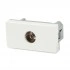 Hyperline M45/2-PAL-WH Модуль розетки TV, 1М, 45x22.5мм, белый Hyperline M45/2-PAL-WH Модуль розетки TV, 1М, 45x22.5мм, белый
