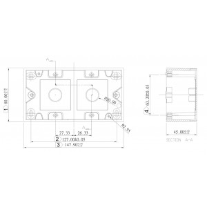 Hyperline MB-2E-35 Коробка для настенного монтажа 80x148x45 мм, французский стандарт Hyperline MB-2E-35 Коробка для настенного монтажа 80x148x45 мм, французский стандарт