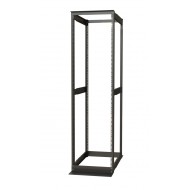 Hyperline ORK2A-4781-RAL9005 Открытая стойка 19-дюймовая (19), 47U, высота 2426 мм, двухрамная, ширина 550 мм, глубина регулируется 800-1250 мм, цвет черный (RAL 9005)