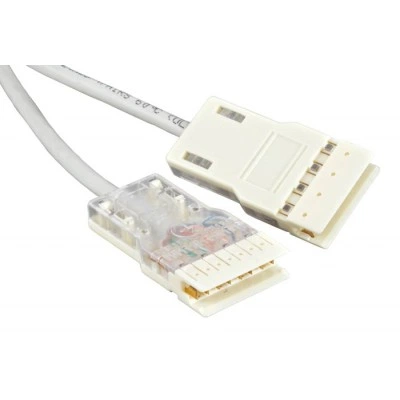 Hyperline PC-110-110-4P-C5e-1M-GY Патч-корд 110 тип-110 тип, 4 пары, Cat.5e, 1 м, серый