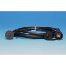 Hyperline PC-IE-LPM-STP-RJ45-RJ45-C5e-3M-BK Промышленный патч-корд F/UTP, экранированный, IP67, категория 5e, с защитными крышками, 3 м, черный