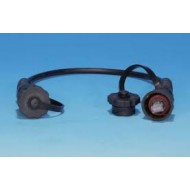 Hyperline PC-IE-LPM-UTP-RJ45-RJ45-C6-10M-BK Промышленный патч-корд U/UTP, IP67, Cat.6, с защитными крышками, 10 м, черный