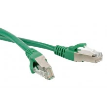Hyperline PC-LPM-STP-RJ45-RJ45-C5e-1M-LSZH-GN Патч-корд F/UTP, экранированный, Cat.5е (100% Fluke Component Tested), LSZH, 1 м, зеленый