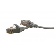 Hyperline PC-LPT-SFTP-RJ45-RJ45-C6-1M-LSZH-GY Патч-корд S/FTP, экранированный, категория 6 (100% Fluke Component Tested), 28AWG, LSZH, 1 м, серый