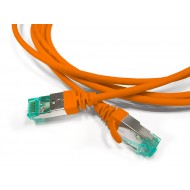 Hyperline PC-LPT-SFTP-RJ45-RJ45-C6a-1M-LSZH-OR Патч-корд S/FTP, экранированный, категория 6a (100% Fluke Component Tested), 30AWG, LSZH, 1 м, оранжевый