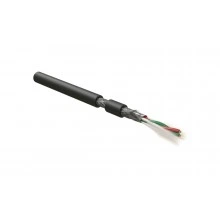Hyperline PFDP-SF-1x2x22/1-PE-BK (500 м) Кабель для шины PROFIBus-DP, 1x2x22 AWG, однопроволочные жилы (solid), SF/UTP, PE, черный