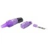 Hyperline PLUD-8P8C-S-C6-VL Разъем RJ-45 (8P8C) под витую пару, полевая заделка, категория 6, неэкранированный, для одножильного кабеля, зажимной (защелка) хвостовик, фиолетовый, IDC Hyperline PLUD-8P8C-S-C6-VL Разъем RJ-45 (8P8C) под витую пару, полевая заделка, категория 6, неэкранированный, для одножильного кабеля, зажимной (защелка) хвостовик, фиолетовый, IDC