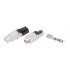 Hyperline PLUD-8P8C-S-C6A-SH Разъем полевой оконцовки RJ-45 (8P8C) под витую пару, для одножильного кабеля, toolless, категория 6A, экранированный, накручивающийся хвостовик, IDC Hyperline PLUD-8P8C-S-C6A-SH Разъем полевой оконцовки RJ-45 (8P8C) под витую пару, для одножильного кабеля, toolless, категория 6A, экранированный, накручивающийся хвостовик, IDC