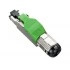 Hyperline PLUE-8P8C-S-C6A-SH-GN Разъем полевой оконцовки RJ-45 (8P8C) под витую пару, для одножильного кабеля, toolless, категория 6A, экранированный, накручивающийся хвостовик, зеленый, IDC Hyperline PLUE-8P8C-S-C6A-SH-GN Разъем полевой оконцовки RJ-45 (8P8C) под витую пару, для одножильного кабеля, toolless, категория 6A, экранированный, накручивающийся хвостовик, зеленый, IDC
