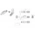 Hyperline PLUE-8P8C-S-C8-SH-BL Разъем полевой оконцовки RJ-45 (8P8C) под витую пару, для одножильного кабеля, toolless, категория 8, экранированный, накручивающийся хвостовик, синий, IDC Hyperline PLUE-8P8C-S-C8-SH-BL Разъем полевой оконцовки RJ-45 (8P8C) под витую пару, для одножильного кабеля, toolless, категория 8, экранированный, накручивающийся хвостовик, синий, IDC