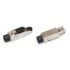 Hyperline PLUF-8P8C-S-C6-SH Разъем RJ-45 (8P8C) под витую пару, полевая заделка, категория 6, экранированный, для одножильного кабеля (внешний диаметр кабеля 6-8 мм, 23-26 AWG), накручивающийся хвостовик Hyperline PLUF-8P8C-S-C6-SH Разъем RJ-45 (8P8C) под витую пару, полевая заделка, категория 6, экранированный, для одножильного кабеля (внешний диаметр кабеля 6-8 мм, 23-26 AWG), накручивающийся хвостовик