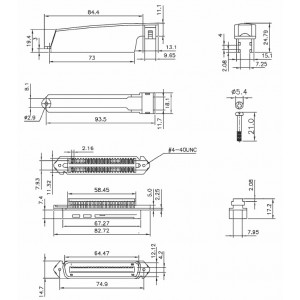 Hyperline PLUG-TELCO-M Разъем TELCO/амфенол 25 пар, кат.3, Male Hyperline PLUG-TELCO-M Разъем TELCO/амфенол 25 пар, кат.3, Male