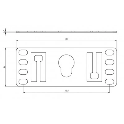 Hyperline PMR-1U-TM-RAL9005 Кронштейн 1U, Т-пазы и с перфорацией под крепеж типа монетка, цвет черный RAL9005 (8 шт. в комплекте) Hyperline PMR-1U-TM-RAL9005 Кронштейн 1U, Т-пазы и с перфорацией под крепеж типа монетка, цвет черный RAL9005 (8 шт. в комплекте)