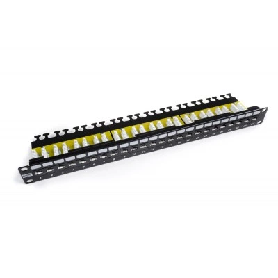 Hyperline PP2-19-24-8P8C-C6A-110D Патч-панель 19, 1U, 24 порта RJ-45, неэкранированная, категория 6A, Dual IDC Hyperline PP2-19-24-8P8C-C6A-110D Патч-панель 19, 1U, 24 порта RJ-45, неэкранированная, категория 6A, Dual IDC