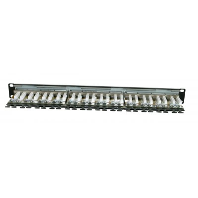 Hyperline PP2-19-24-8P8C-C6A-SH-110D Патч-панель 19, 1U, 24 порта RJ-45 полн. экран., категория 6A, Dual IDC Hyperline PP2-19-24-8P8C-C6A-SH-110D Патч-панель 19, 1U, 24 порта RJ-45 полн. экран., категория 6A, Dual IDC