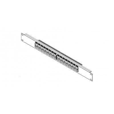 Hyperline PP3-19-16-8P8C-C5E-110D Патч-панель 19, 1U, 16 портов RJ-45, категория 5e, Dual IDC, ROHS, цвет черный Hyperline PP3-19-16-8P8C-C5E-110D Патч-панель 19, 1U, 16 портов RJ-45, категория 5e, Dual IDC, ROHS, цвет черный