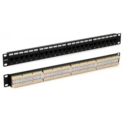 Hyperline PP3-19-16-8P8C-C6-110D Патч-панель 19, 1U, 16 портов RJ-45, категория 6, Dual IDC, ROHS, цвет черный (задний кабельный организатор в комплекте) Hyperline PP3-19-16-8P8C-C6-110D Патч-панель 19, 1U, 16 портов RJ-45, категория 6, Dual IDC, ROHS, цвет черный (задний кабельный организатор в комплекте)