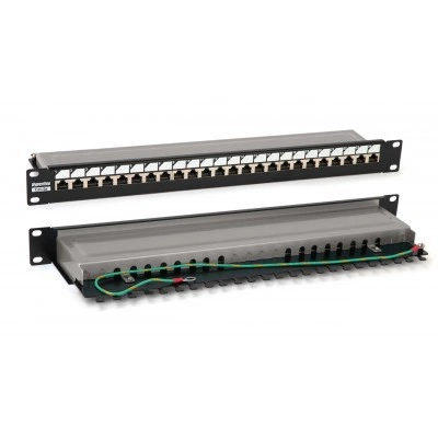 Hyperline PP3-19-24-8P8C-C5E-SH-110D Патч-панель 19, 1U, 24 порта RJ-45 полн. экран., категория 5e, Dual IDC, ROHS, цвет черный Hyperline PP3-19-24-8P8C-C5E-SH-110D Патч-панель 19, 1U, 24 порта RJ-45 полн. экран., категория 5e, Dual IDC, ROHS, цвет черный