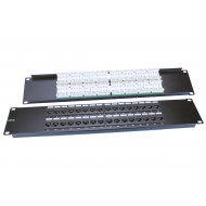 Hyperline PP3-19-32-8P8C-C5E-110D Патч-панель 19, 2U, 32 порта RJ-45, категория 5e, Dual IDC, ROHS, цвет черный