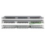 Hyperline PPHD-19-24-8P8C-C5E-SH-110D Патч-панель высокой плотности 19, 0.5U, 24 порта RJ-45, категория 5E, Dual IDC, экранированная Hyperline PPHD-19-24-8P8C-C5E-SH-110D Патч-панель высокой плотности 19, 0.5U, 24 порта RJ-45, категория 5E, Dual IDC, экранированная