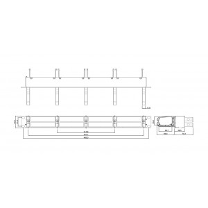 Hyperline PPTR-19-8CU-RNG-STL Патч-панель 19 для претерминированных медных и оптических кассет, 8 слотов под кассеты, 1U, с 5 пластиковыми кольцами для горизонтальной прокладки кабеля Hyperline PPTR-19-8CU-RNG-STL Патч-панель 19 для претерминированных медных и оптических кассет, 8 слотов под кассеты, 1U, с 5 пластиковыми кольцами для горизонтальной прокладки кабеля