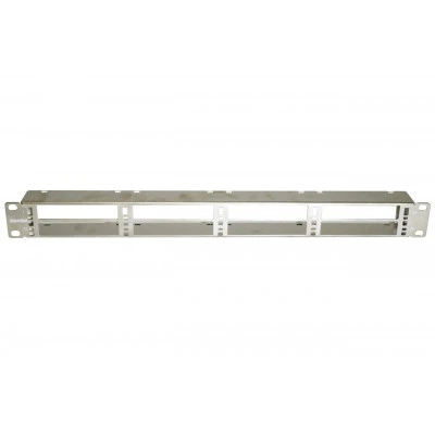 Hyperline PPTR-19-8CU-STL Патч-панель 19 для претерминированных медных и оптических кассет, 8 слотов под кассеты, 1U