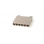 Hyperline PPTR-CSS-1-6xRJ45-C6A-SH-STL Кассета для медных претерминированных решений, 6 экранированных портов RJ-45 категории 6A Hyperline PPTR-CSS-1-6xRJ45-C6A-SH-STL Кассета для медных претерминированных решений, 6 экранированных портов RJ-45 категории 6A