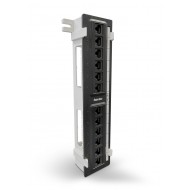 Hyperline PPW-12-8P8C-C5e Патч-панель настенная, 12 портов RJ-45(8P8C), категория 5е, с подставкой