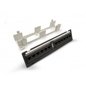 Hyperline PPW-12-8P8C-C5e Патч-панель настенная, 12 портов RJ-45(8P8C), категория 5е, с подставкой Hyperline PPW-12-8P8C-C5e Патч-панель настенная, 12 портов RJ-45(8P8C), категория 5е, с подставкой