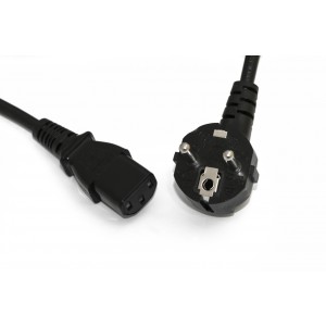 Hyperline PWC-IEC13-SHM-1.0-BK Кабель питания компьютера (Schuko+C13) (3x0.75), 10A, угловая вилка, 1м, цвет черный (ПВС-АП-3*0,75-250-S22C13-10-1,0 ГОСТ 28244-96) Hyperline PWC-IEC13-SHM-1.0-BK Кабель питания компьютера (Schuko+C13) (3x0.75), 10A, угловая вилка, 1м, цвет черный (ПВС-АП-3*0,75-250-S22C13-10-1,0 ГОСТ 28244-96)