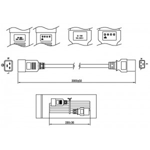Hyperline PWC-IEC19-IEC20-3.0-BK Кабель питания IEC 320 C19 - IEC 320 C20 (3x1.5), 16A, прямая вилка, 3м, цвет черный (ПВС-АП-3*1,5-250-C19C20-16-3,0 ГОСТ 30851.1-2002 (МЭК 60320-1:1994)) Hyperline PWC-IEC19-IEC20-3.0-BK Кабель питания IEC 320 C19 - IEC 320 C20 (3x1.5), 16A, прямая вилка, 3м, цвет черный (ПВС-АП-3*1,5-250-C19C20-16-3,0 ГОСТ 30851.1-2002 (МЭК 60320-1:1994))