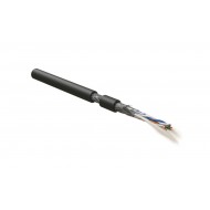 Hyperline RS-SF-3x2x22/7-PVC-BK (500 м) Кабель интерфейса RS-485, экранированный SF/UTP, 3 пары 24 AWG, 3х2х0,61 мм, многопроволочные жилы (patch) 7х0.20 мм, PVC, -40°C - +80°C, черный