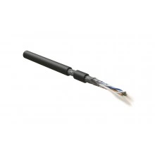 Hyperline RS-SF-3x2x22/7-PVC-BK (500 м) Кабель интерфейса RS-485, экранированный SF/UTP, 3 пары 24 AWG, 3х2х0,61 мм, многопроволочные жилы (patch) 7х0.20 мм, PVC, -40°C - +80°C, черный