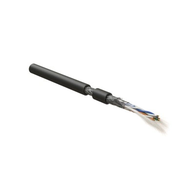 Hyperline RS-SF-3x2x22/7-PVC-BK (500 м) Кабель интерфейса RS-485, экранированный SF/UTP, 3 пары 24 AWG, 3х2х0,61 мм, многопроволочные жилы (patch) 7х0.20 мм, PVC, -40°C - +80°C, черный Hyperline RS-SF-3x2x22/7-PVC-BK (500 м) Кабель интерфейса RS-485, экранированный SF/UTP, 3 пары 24 AWG, 3х2х0,61 мм, многопроволочные жилы (patch) 7х0.20 мм, PVC, -40°C - +80°C, черный