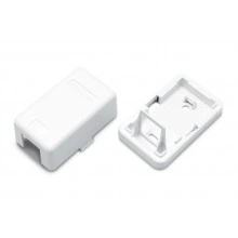 Hyperline SBB3-1-WH Корпус настенной розетки для установки 1-ой вставки типа Keystone Jack, белый