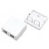 Hyperline SBB3-2-WH Корпус настенной розетки для установки 2-х вставок типа Keystone Jack, белый Hyperline SBB3-2-WH Корпус настенной розетки для установки 2-х вставок типа Keystone Jack, белый