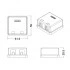 Hyperline SBB3-2-WH Корпус настенной розетки для установки 2-х вставок типа Keystone Jack, белый Hyperline SBB3-2-WH Корпус настенной розетки для установки 2-х вставок типа Keystone Jack, белый