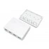Hyperline SBB3-4-WH Корпус настенной розетки для установки 4-х вставок типа Keystone Jack, белый Hyperline SBB3-4-WH Корпус настенной розетки для установки 4-х вставок типа Keystone Jack, белый