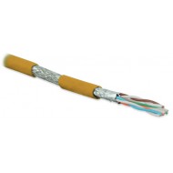 Hyperline SFTP4-C6A-S23-IN-LSZH-OR-500 (500 м) Кабель витая пара, экранированная (S/FTP), категория 6a, 4 пары (23 AWG), одножильный (solid), каждая пара в фольге, общий экран - медная оплетка, для внутренней прокладки, нг(A)-HF, –20°C – +60°C, оранжевый